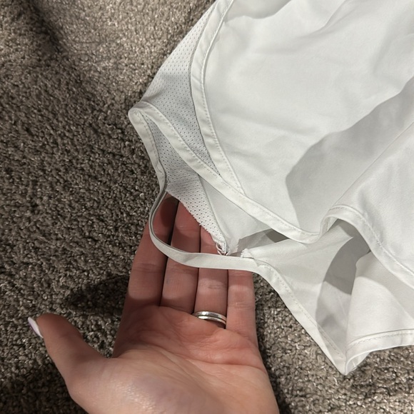 Nike Youth White Athletic Shorts - Picture 2 of 2